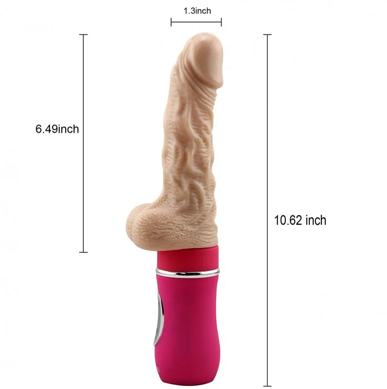 Heated Realistic Ailighter Vibrating Dildo Adult Couple Toy — photo 4