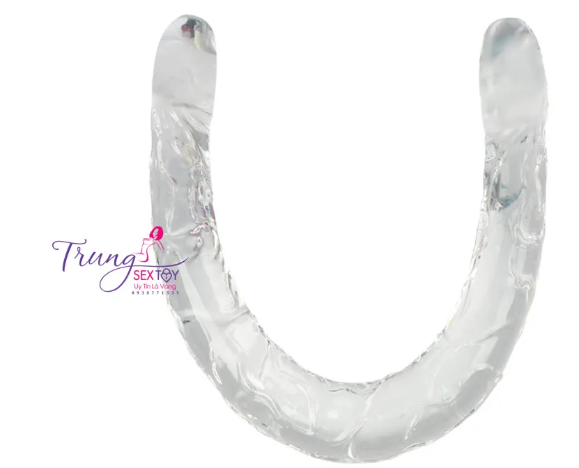 Double-Ended Dildo for Lesbian Couples Soft TPE in 4 Colors — photo 6