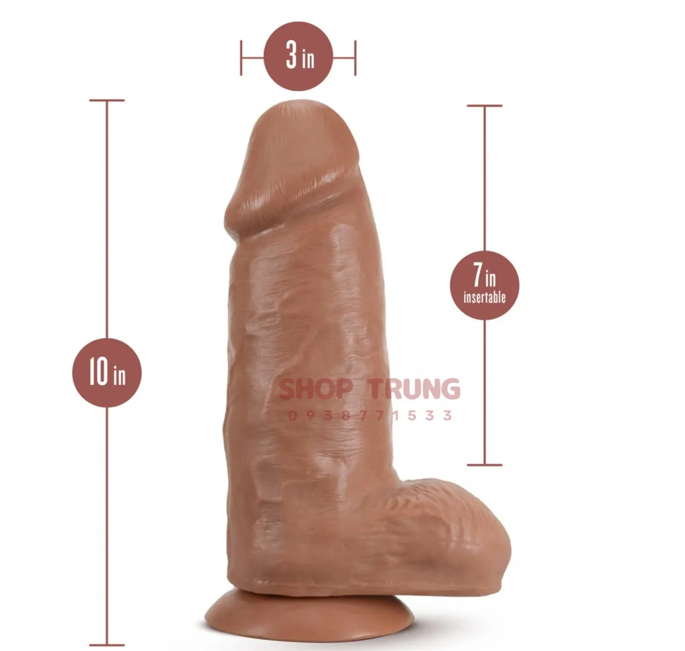 Mega 25cm Soft Silicone Dildo Realistic Sex Toy Experience — photo 4