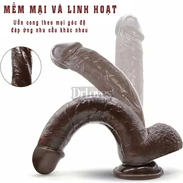 OEM Hercules Extra-Large Black Silicone Realistic Textured Toy — photo 4