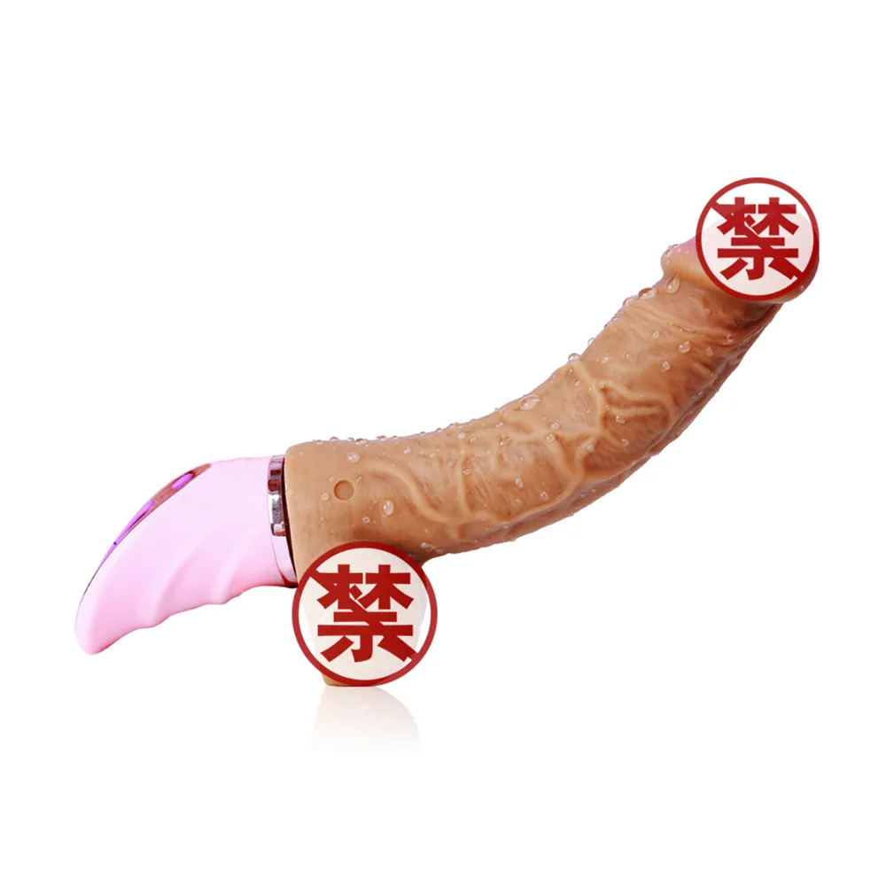Joker TSN Realistic Ribbed Silicone Vibrating Dildo Female Toy — photo 3