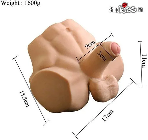 Six-Pack Abs Gay Strap-On Dual Function Anal Toy — photo 3
