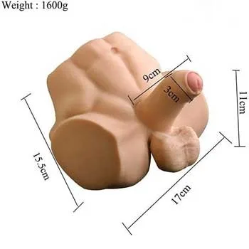 Vibrating Gay Anal Dildo With Six-Pack Abs Silicone Pleasure Toy — photo 3
