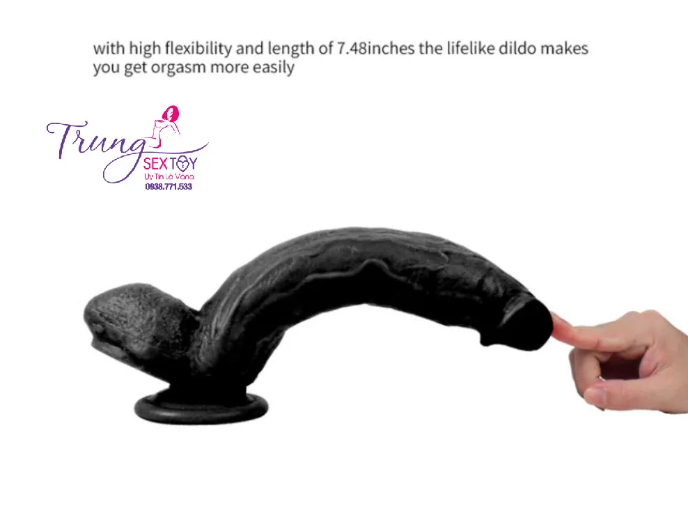 Black Giant Realistic Dildo Huge Size Ultimate Sensation — photo 3
