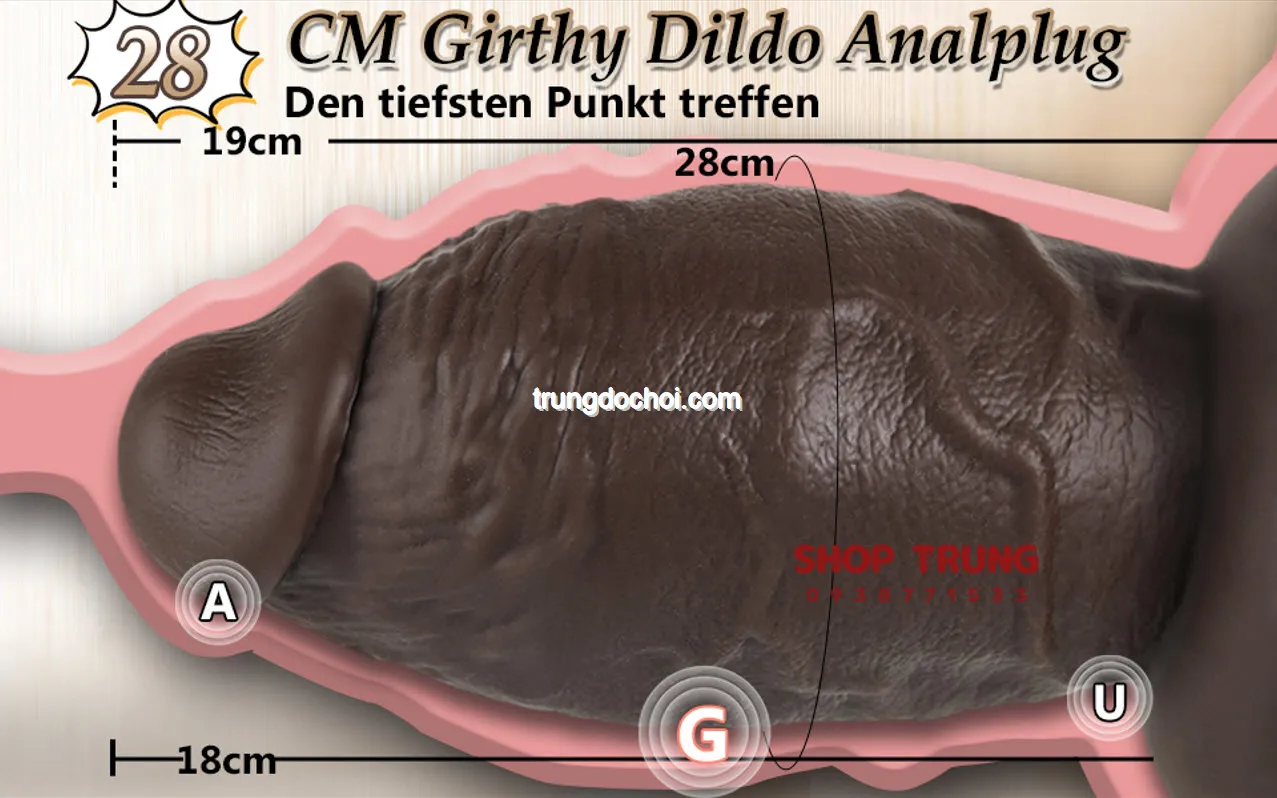 Giant Realistic Soft Dildo Double Size Pleasure Toy — photo 5