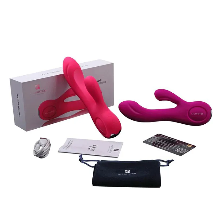 Ailighter G-Spot Vibrating Silicone Dildo USB Rechargeable — photo 2