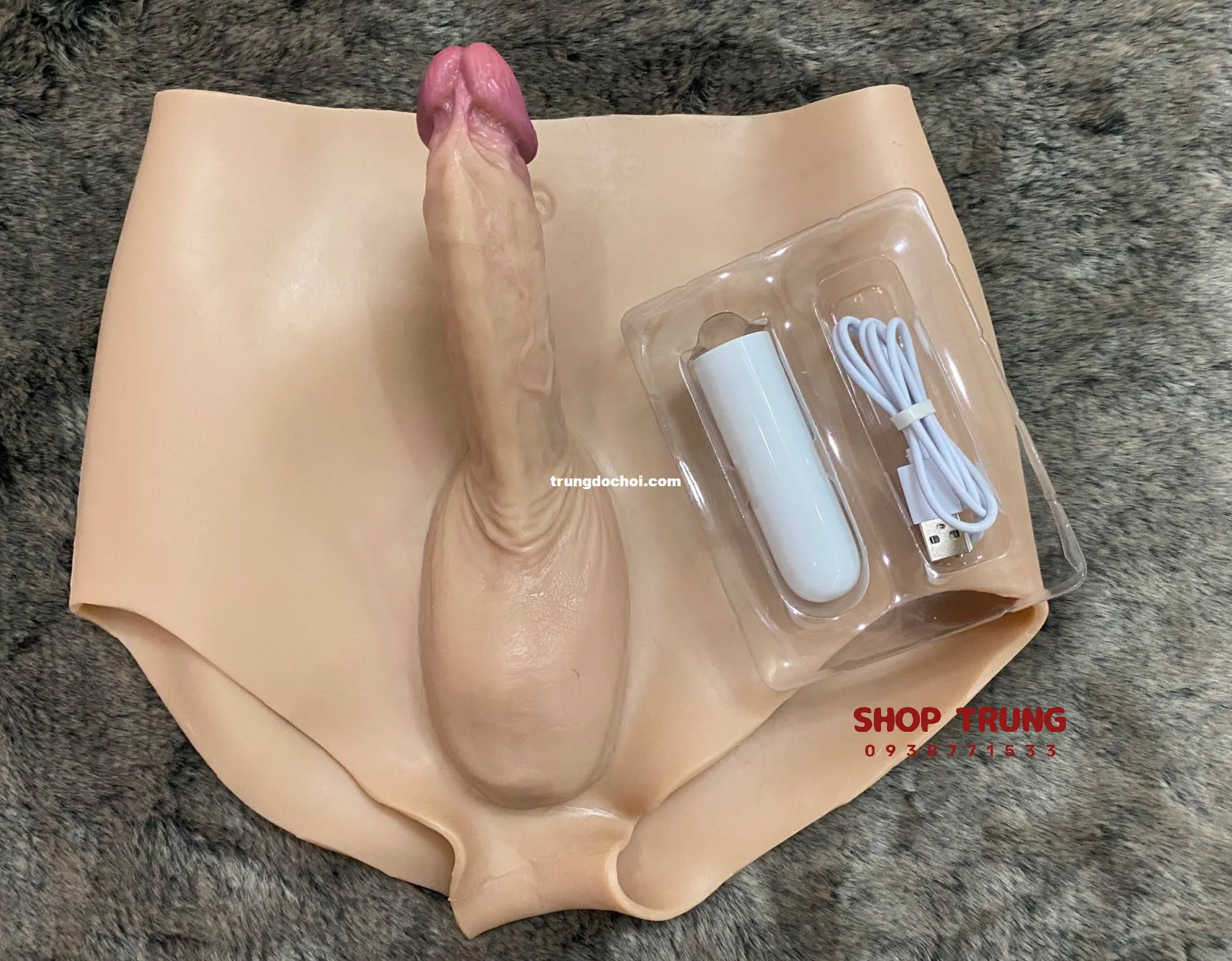 Silicone vibrating integrated underwear dildo male pleasure device discreet — photo 2