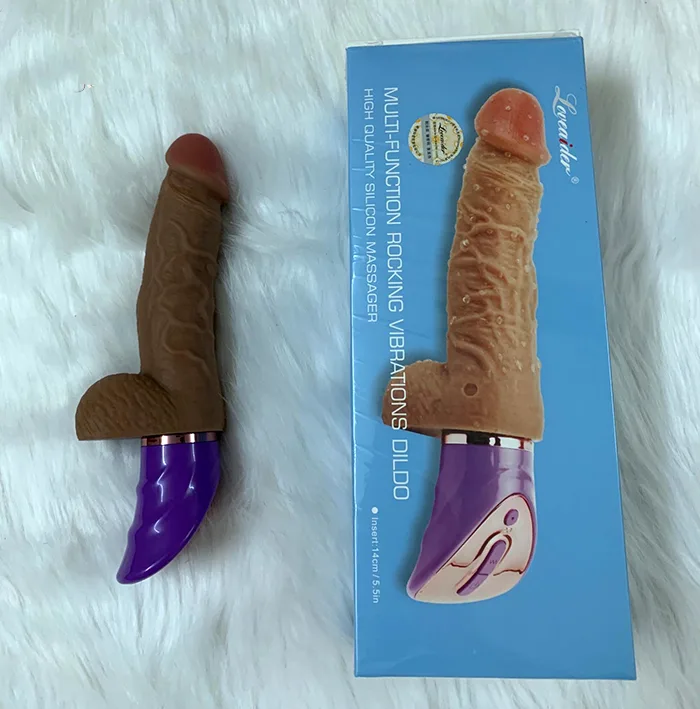 Loveaider Rocking Soft Silicone Vibrating Dildo for Female Pleasure — photo 3