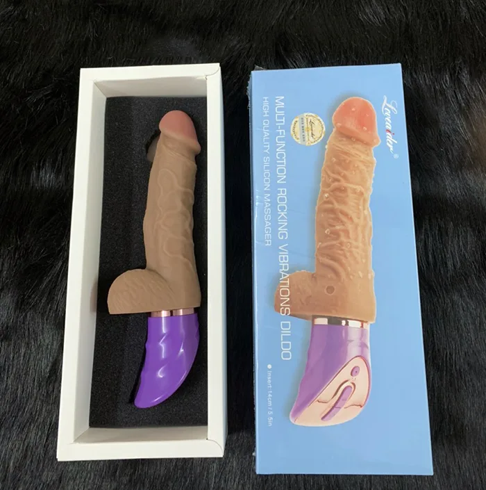 Loveaider Rocking Soft Silicone Vibrating Dildo for Female Pleasure — photo 4