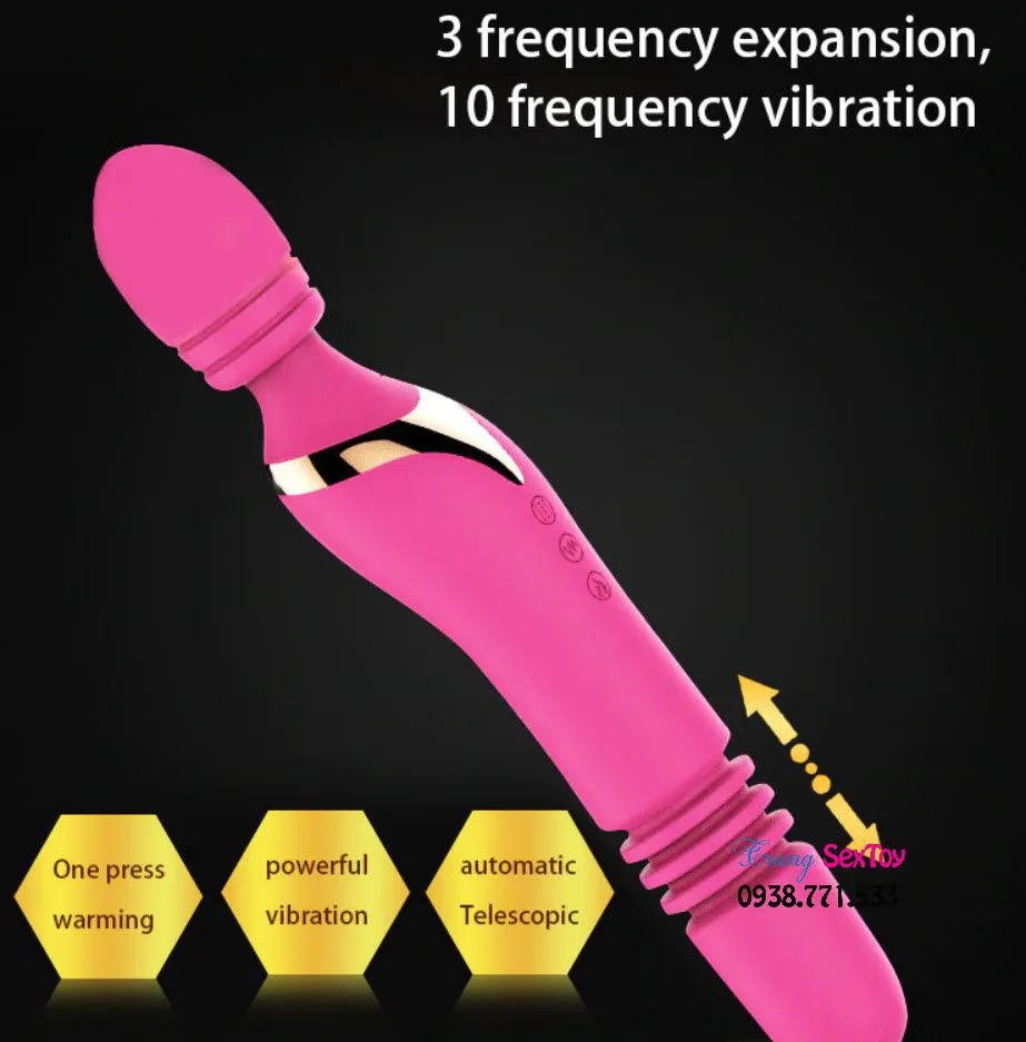 Manmuo Double-Ended Thrusting & Vibrating Dildo — photo 3