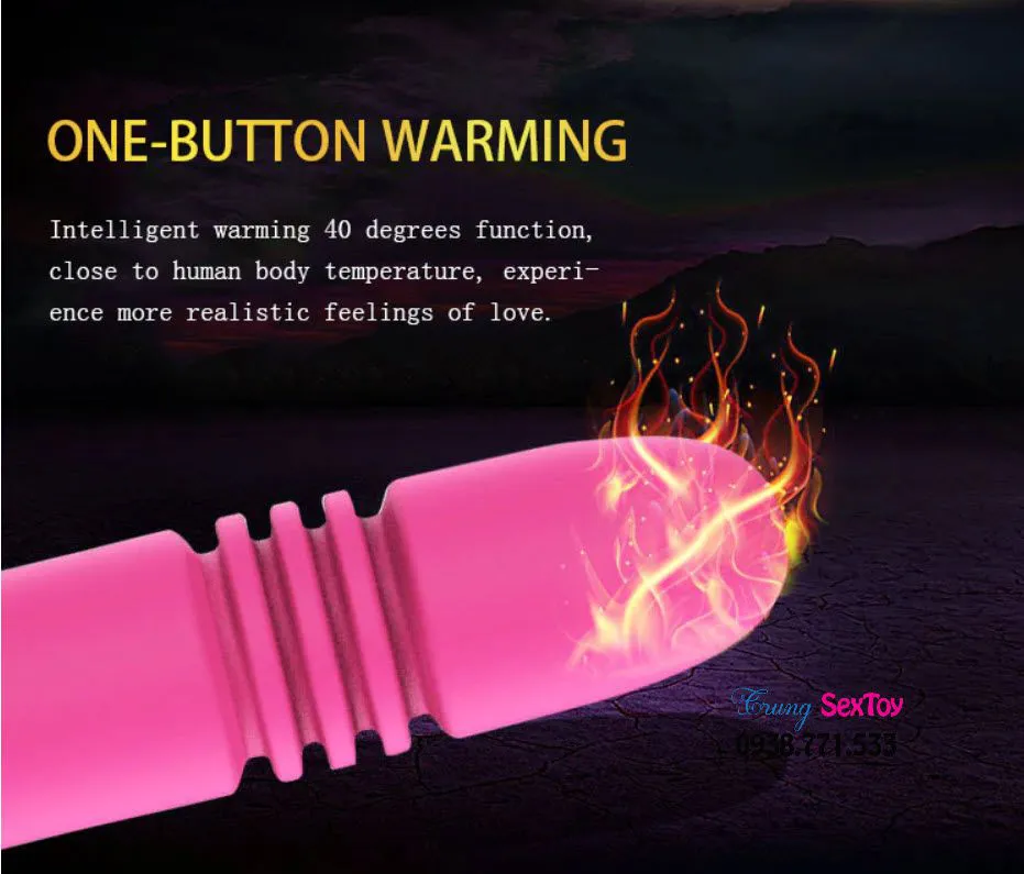 Manmuo Double-Ended Thrusting & Vibrating Dildo — photo 2