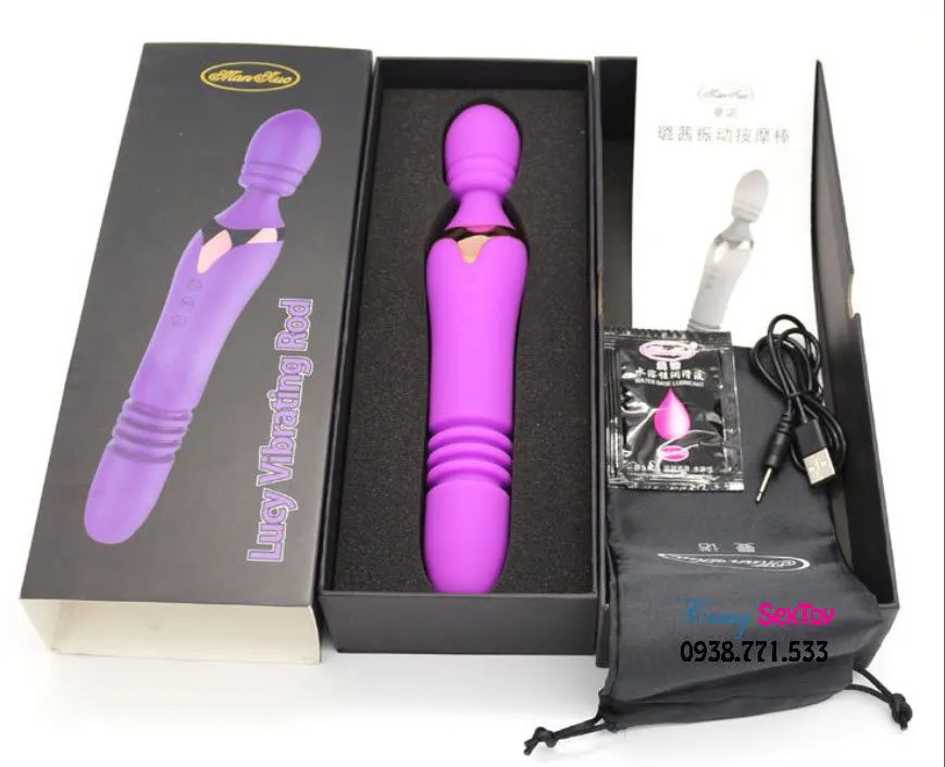 Manmuo Double-Ended Thrusting & Vibrating Dildo — photo 6