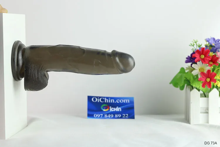 Black Silicone Wall-Mount Realistic Dildo Soft Flexible Size — photo 4
