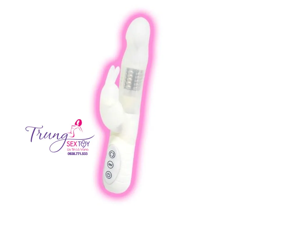 White Rotating Vibrating Realistic G-Spot Stimulator — photo 2