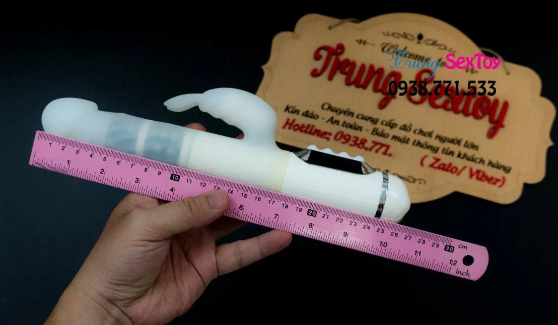 White Rotating Vibrating Realistic G-Spot Stimulator — photo 7