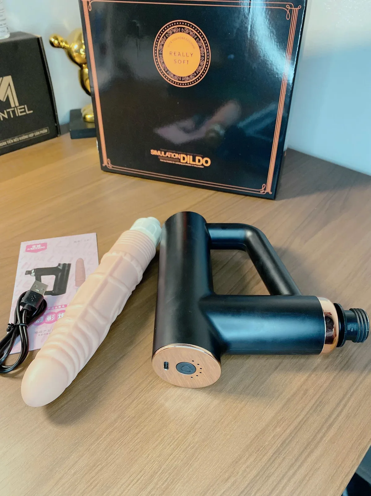 Drill Style Vibrating Automatic Thrust Silicone Dildo — photo 3