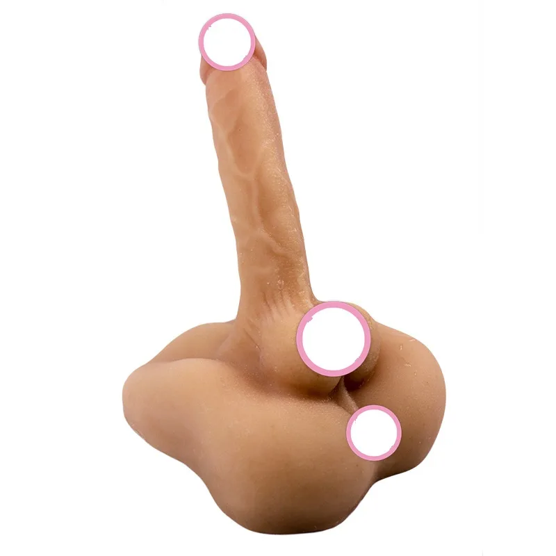 Realistic Solid Silicone Soft Vibrating Dildo — photo 2