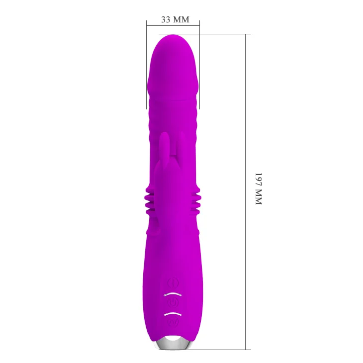 Mini Vibrating Thrusting Dildo G-Spot Clitoral Toy — photo 2