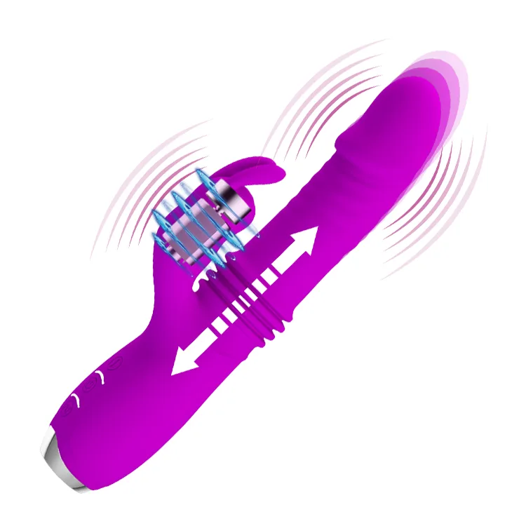Mini Vibrating Thrusting Dildo G-Spot Clitoral Toy — photo 3