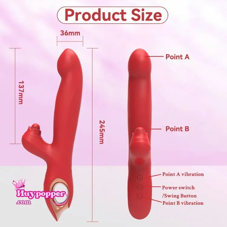 Blacki Premium Handheld Thrusting Hook Dildo for Intense Fun — photo 3