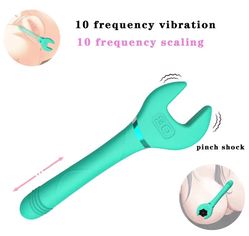 Rockchip 10-Mode Vibrating Thrusting Wrench Dildo — photo 2