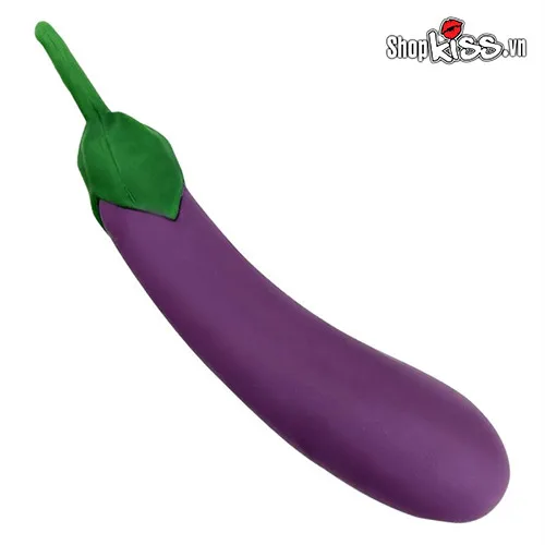 Eggplant Shape Concealed Realistic Handheld Vibrator — photo 5