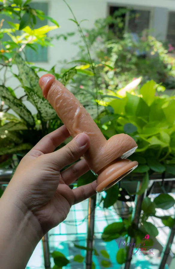 Realistic 12x3cm Silicone Dildo Female Masturbation Secure Discreet Shipment — photo 4