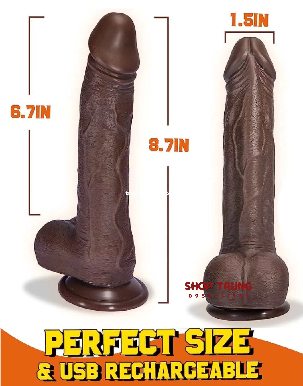 App-Controlled 10-Mode Realistic Thrusting Vibrating Dildo — photo 3