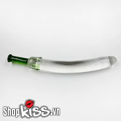 Crystal Transparent Eggplant-Shaped Anal Vibrator — photo 6