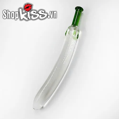 Crystal Transparent Eggplant-Shaped Anal Vibrator — photo 5