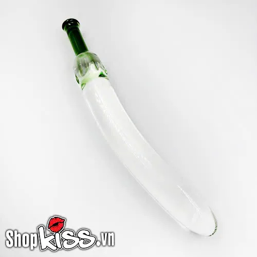 Crystal Transparent Eggplant-Shaped Anal Vibrator — photo 4
