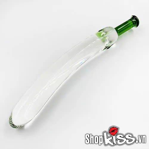 Crystal Transparent Eggplant-Shaped Anal Vibrator — photo 3