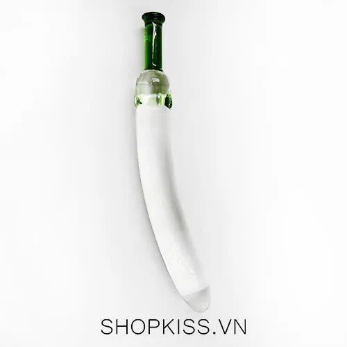 Crystal Transparent Eggplant-Shaped Anal Vibrator — photo 2