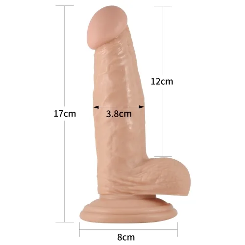Realistic Cock 17cm Vibrating Male Masturbator Female G Spot Massager — photo 5