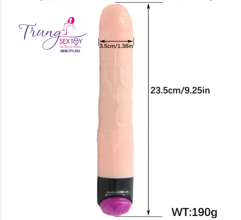 Handheld Silicone Rotating Vibrating Realistic Dildo — photo 7