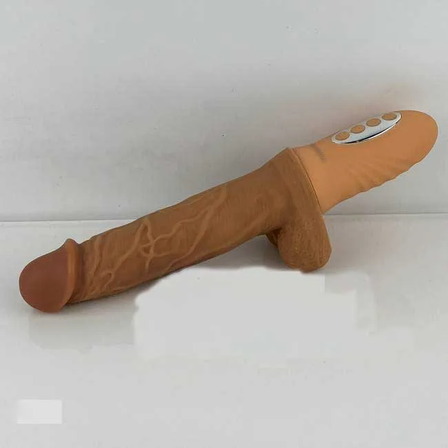 Intense Heated Rotating Vibrating Silicone Dildo — photo 2