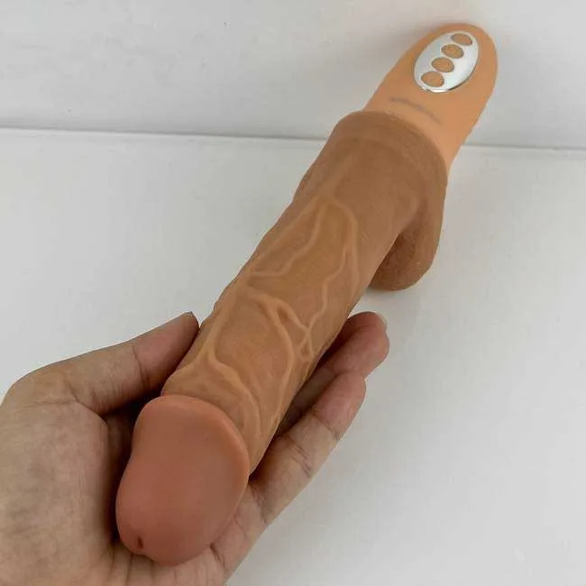 Intense Heated Rotating Vibrating Silicone Dildo — photo 3