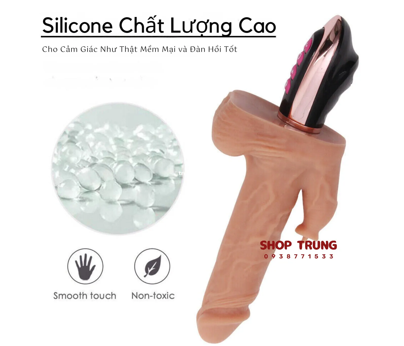 7-Mode Vibrating Thrusting Silicone Male Masturbator Toy — photo 4