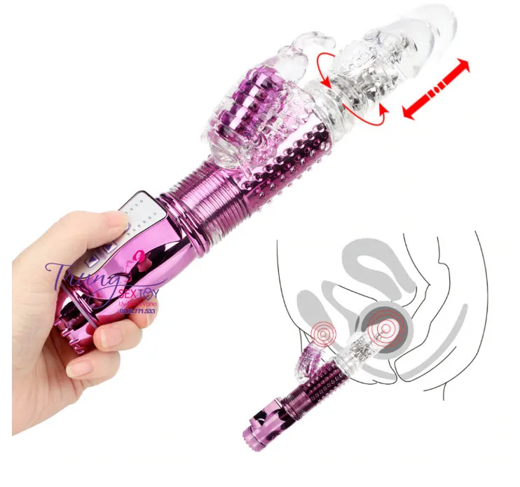 Handheld Female Vibrating Thrusting USB Rechargeable Toy — photo 2