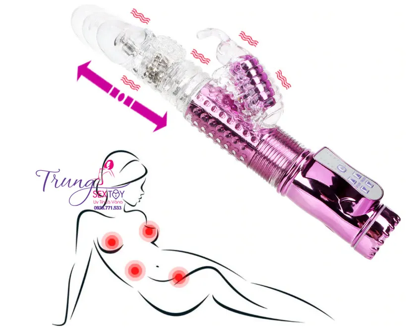 Handheld Female Vibrating Thrusting USB Rechargeable Toy — photo 3