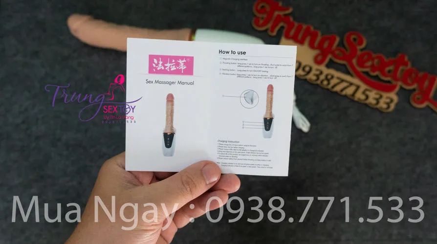 Realistic Soft Handheld Rechargeable Vibrating Dildo — photo 2