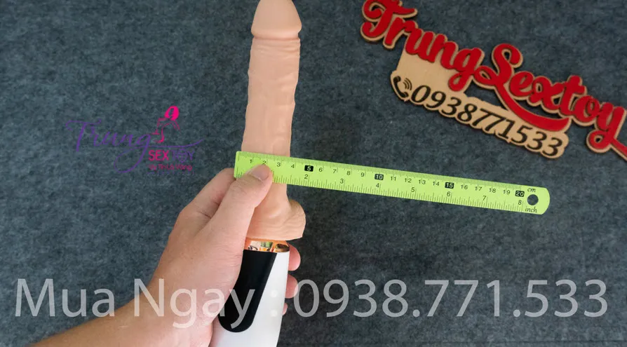 Realistic Soft Handheld Rechargeable Vibrating Dildo — photo 4