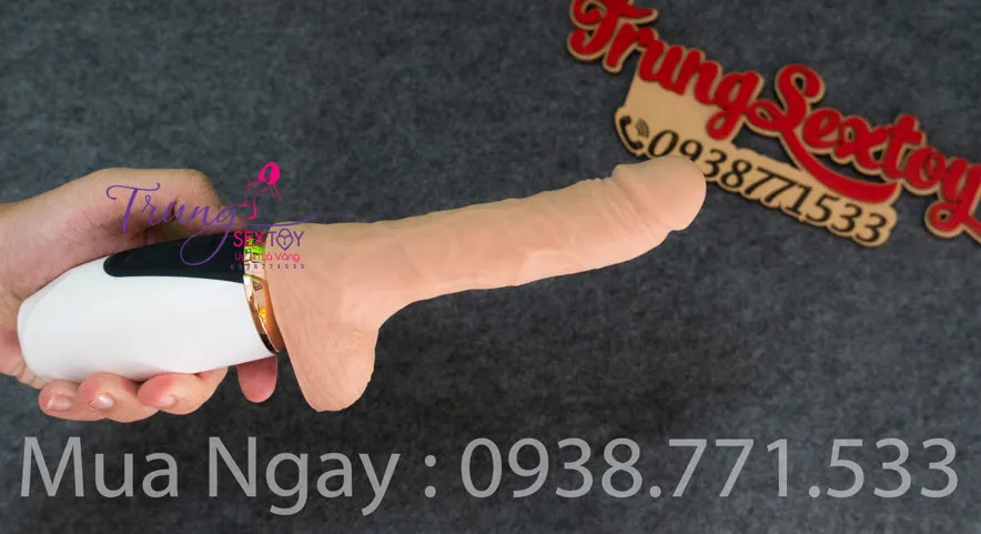 Realistic Soft Handheld Rechargeable Vibrating Dildo — photo 6