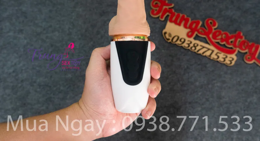 Realistic Soft Handheld Rechargeable Vibrating Dildo — photo 7