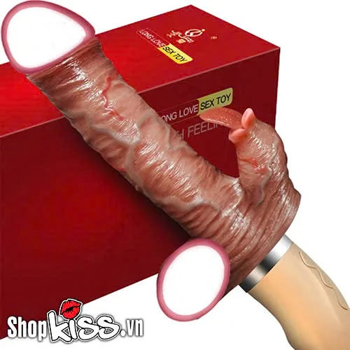 Long Love Silicone Vibrating Thrusting Rabbit Sex Toy 15cm — photo 3