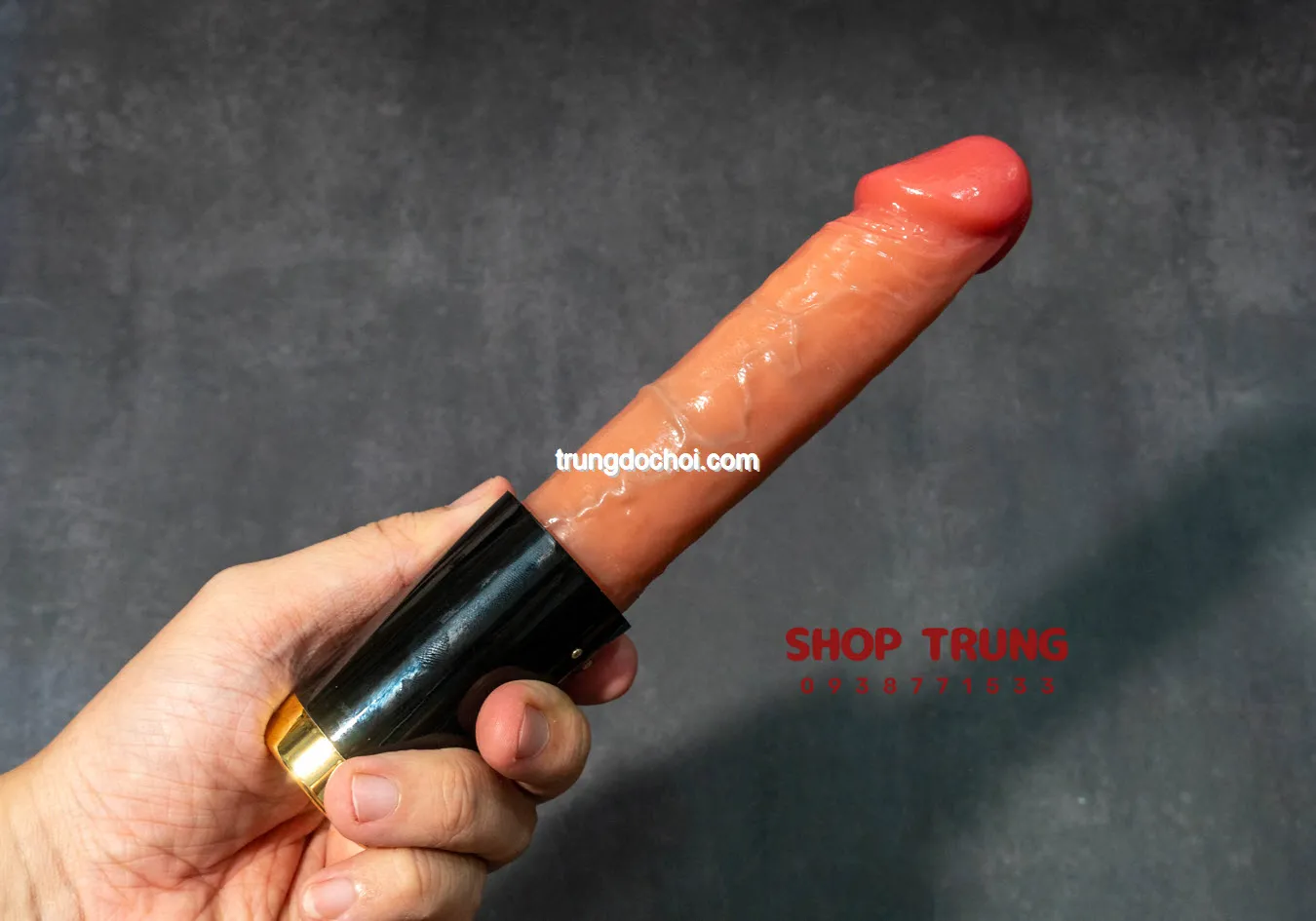 Compact Silicone ABS Vibrating Thrusting Male Dildo — photo 3