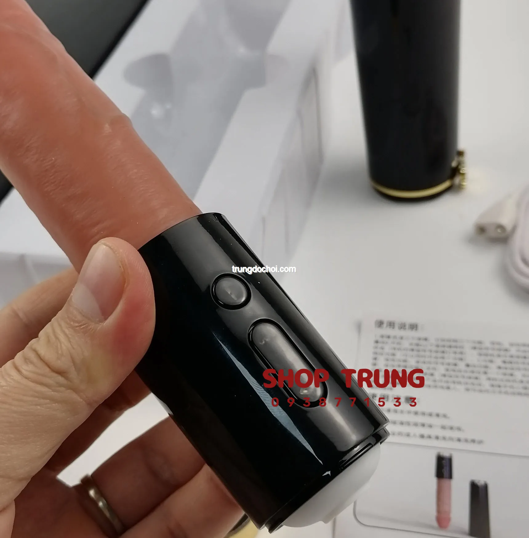 Compact Silicone ABS Vibrating Thrusting Male Dildo — photo 7