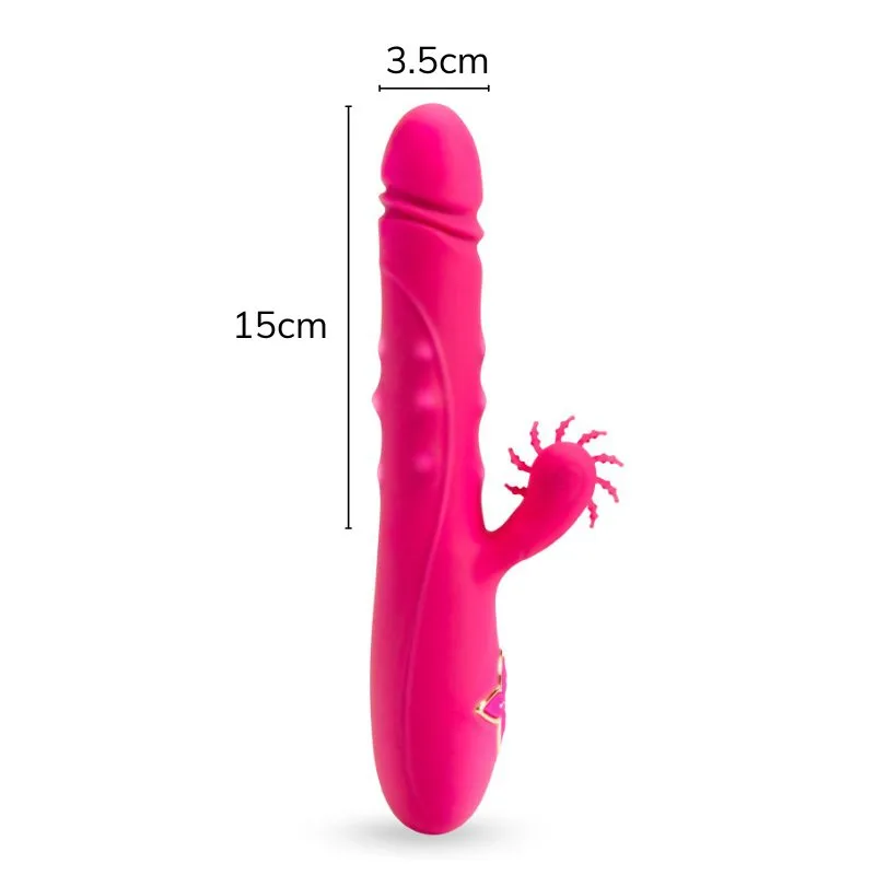 Esther Heated Licking Vibrator Silicone Medical Grade 15cm — photo 3