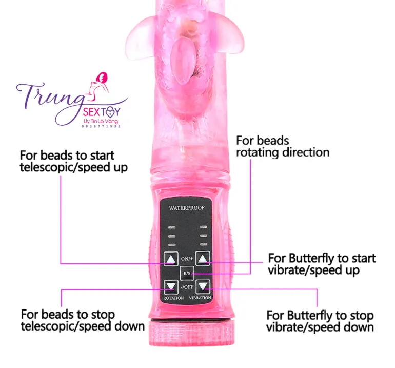 Silicone Medical Rotating Vibrating Penis Dildo Clitoral Stimulator 6 Modes — photo 4