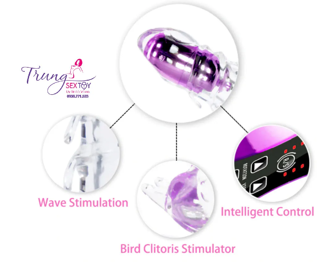 360° Rotating Vibrating Soft Silicone Dildo Battery Powered — photo 3